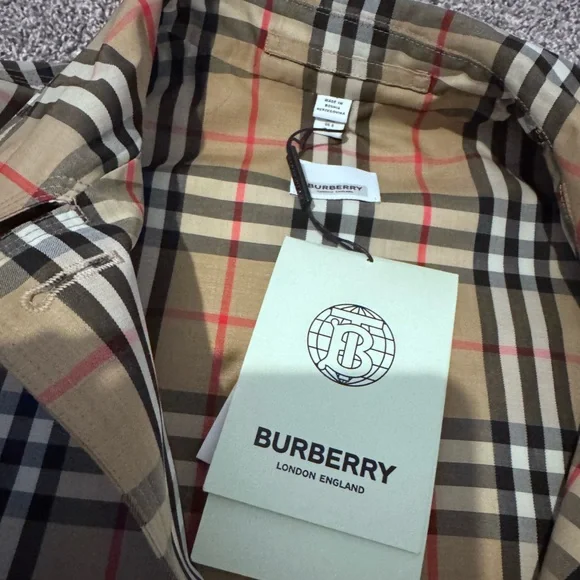 NWT😍BURBERRY❤️ARCHIVE BEIGE IP CHECK TRENCHCOAT